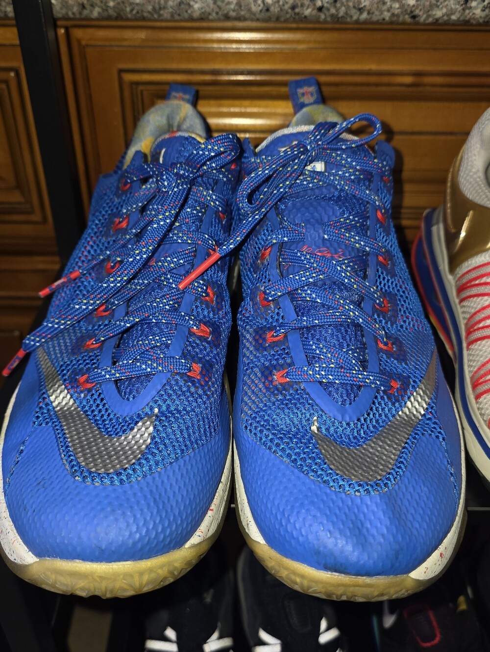 Nike LeBron 12 Low 'Rise' Men's Basketball Shoe - Blue/Grey Sz. 11